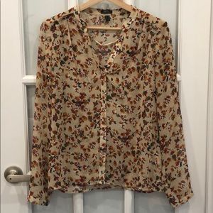 Flower print blouse